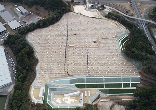 大分県中津市三光田口太陽光発電所ソーラーパネル設置工事